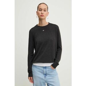 Tommy Jeans pulover femei, culoarea negru, light imagine