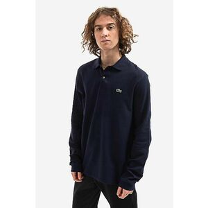 Lacoste longsleeve din bumbac culoarea bleumarin, uni L1312.166-166 imagine