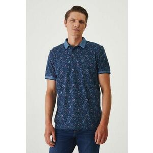 Medicine tricou polo bărbați, culoarea bleumarin, cu imprimeu imagine