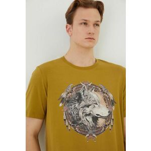 Medicine tricou barbati, culoarea verde, cu imprimeu imagine