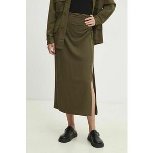 Answear Lab fusta de in culoarea verde, maxi, drept imagine