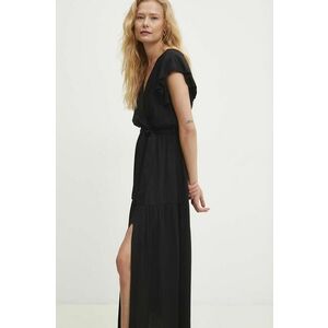 Answear Lab rochie culoarea negru, midi, evazati imagine