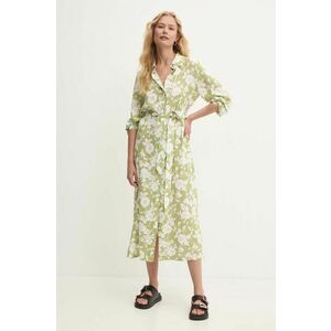 Answear Lab rochie culoarea verde, midi, drept imagine