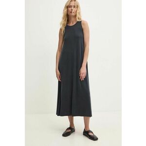 Answear Lab rochie culoarea albastru marin, midi, evazati imagine