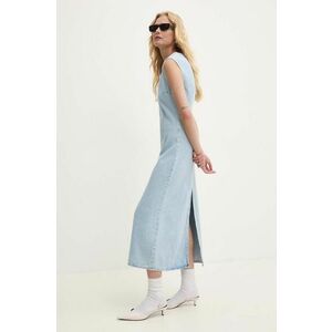 Answear Lab rochie jeans midi, evazati imagine