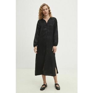 Answear Lab rochie culoarea negru, midi, drept imagine