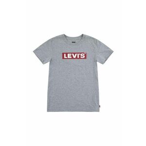 Levi's tricou copii BOXTAB TEE culoarea gri, cu imprimeu, 9EJ764 imagine