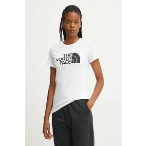 The North Face tricou din bumbac Easy Tee femei, culoarea alb, NF0A8A6DFN41 imagine