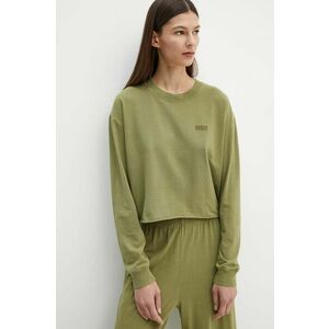 American Vintage longsleeve femei, culoarea verde, PYM02BH24 imagine