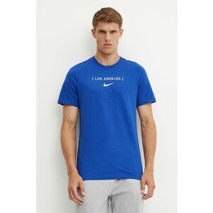 Nike tricou din bumbac Los Angeles Dodgers barbati, cu imprimeu imagine