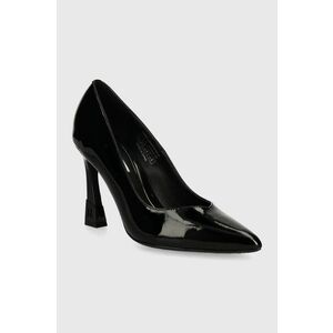 Karl Lagerfeld stilettos de piele PREMIERE 90 culoarea negru, KL33514 imagine