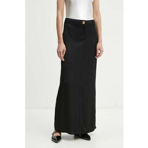 BA&SH fusta culoarea negru, maxi, drept, 1H24JESS imagine