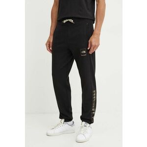 The North Face pantaloni de trening Coordinates Pant culoarea negru, cu imprimeu, NF0A89DBJK31 imagine