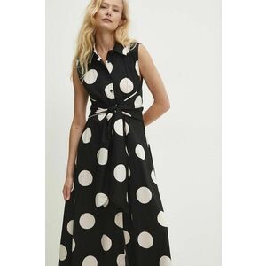 Answear Lab rochie culoarea negru, midi, evazati imagine