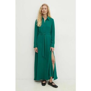 Answear Lab rochie culoarea verde, maxi, evazati imagine