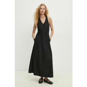 Answear Lab rochie culoarea negru, maxi, evazati imagine