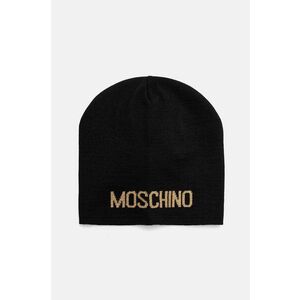 Moschino caciula din amestec de lana culoarea negru, din tesatura neteda, M3132 65294 imagine