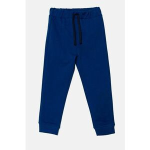 United Colors of Benetton pantaloni de trening din bumbac pentru copii culoarea albastru marin, neted, 3J70GF010 imagine