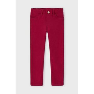 Mayoral pantaloni de bumbac pentru copii culoarea rosu, neted, 511 imagine