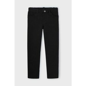 Mayoral pantaloni de bumbac pentru copii culoarea negru, neted, 511 imagine