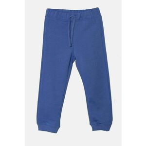 United Colors of Benetton pantaloni de trening din bumbac pentru copii culoarea violet, neted, 3J70GF01N imagine