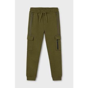 Mayoral pantaloni de trening pentru copii culoarea verde, neted, 7536 imagine