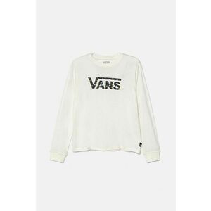 Vans longsleeve din bumbac pentru copii GR BLOOMER DROP culoarea bej, VN000K97FS81 imagine