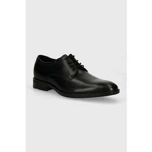 Aldo pantofi de piele KEAGAN barbati, culoarea negru, 13618295 KEAGAN imagine