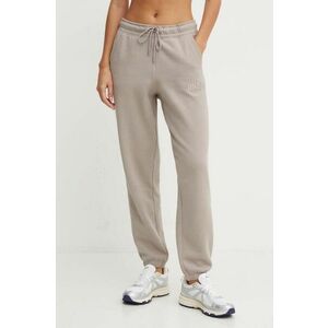 Dkny pantaloni de trening culoarea maro, neted, DP4P3471 imagine