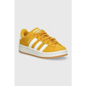 adidas Originals sneakers de piele întoarsă pentru copii CAMPUS 00s EL C culoarea galben, JH6327 imagine