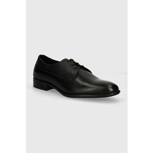 BOSS pantofi de piele Colby barbati, culoarea negru, 50523041 imagine