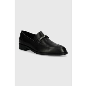 BOSS mocasini de piele Tayil barbati, culoarea negru, 50523059 imagine