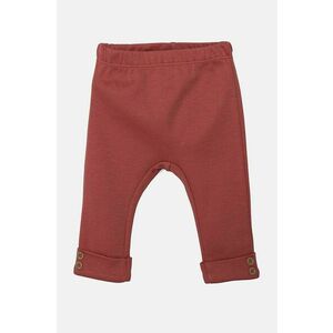 United Colors of Benetton leggins din bumbac pentru bebeluși culoarea roz, neted imagine