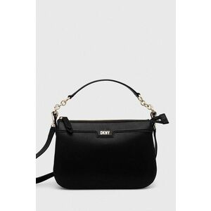 Dkny poseta de piele culoarea negru imagine