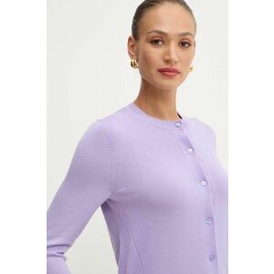 BOSS cardigan din lana culoarea violet, light, 50492552 imagine