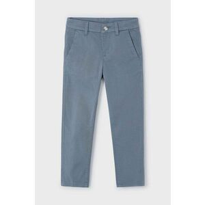 Mayoral pantaloni de bumbac pentru copii culoarea gri, neted, 513 imagine