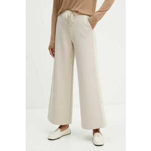 MAX&Co. pantaloni de trening culoarea bej, neted, 2426786012200 imagine