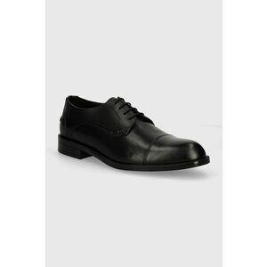 BOSS pantofi de piele Tayil barbati, culoarea negru, 50523070 imagine