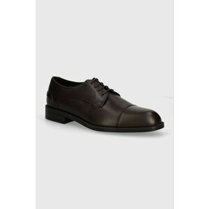 BOSS pantofi de piele Tayil barbati, culoarea maro, 50523070 imagine