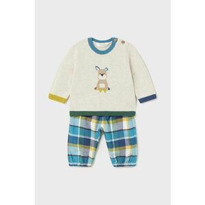 Mayoral Newborn set de bumbac pentru bebelusi culoarea bej, 2517 imagine