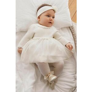 Mayoral Newborn rochie bebe culoarea bej, mini, evazati, 2806 imagine