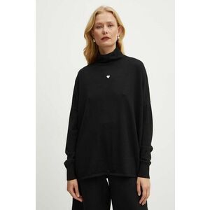 MAX&Co. pulover de lana femei, culoarea negru, light, cu turtleneck, 2428369964200 imagine