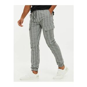 Pantaloni cargo cu model in carouri Port 6749 imagine