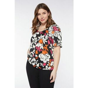 Bluza cu model floral imagine