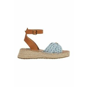 Sandale-espadrile cu imprimeu logo imagine