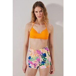 Pantaloni scurti de baie cu imprimeu tropical imagine