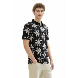 Tricou polo de bumbac cu imprimeu floral imagine