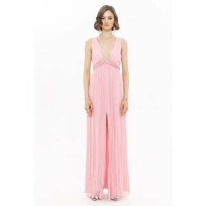 Rochie maxi cu slit frontal imagine