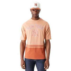 Tricou cu decolteu la baza gatului si logo New York Yankees imagine