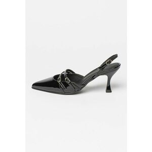 Pantofi slingback din piele lacuita Joelle imagine